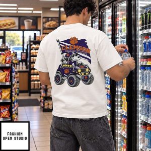 Clemson Tigers NCAA Football Daniel Hill Snoopy Driving Offroad Vehicle T-Shirt