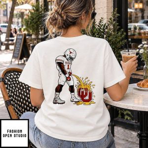 Colin Simmons Celebration On A Oklahoma Sooners Logo Meme T-Shirt