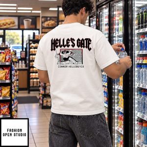 Connor Hellebuyck New Jersey Devils Helle’s Gate T-Shirt