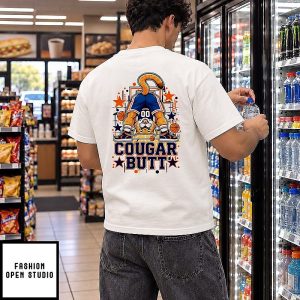 Cougar Butt 00 Basketball Mascot Funny Sports T-Shirt