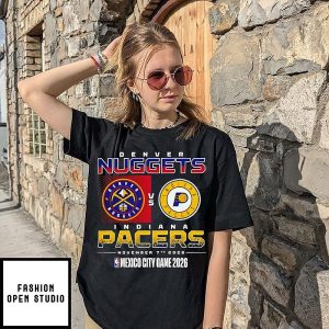 Denver Nuggets Vs. Indiana Pacers 2026 NBA Global Games Mexico City T-Shirt