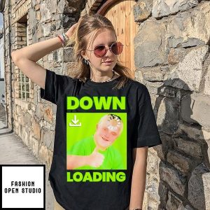 Down Syndrome Down Loading Meme T-Shirt