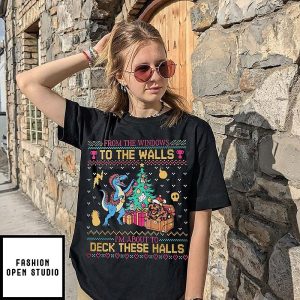 Dungeon Crawler Carl From The Windows Ugly Christmas T-Shirt