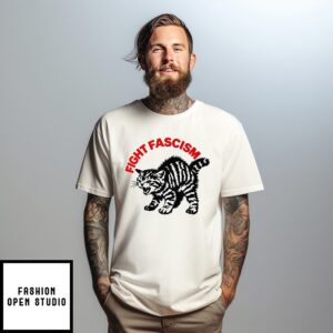 Fight Fascism Grumpy Cat T-Shirt