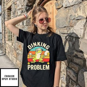 Frog Playing Pickleball Dinking Problem T-Shirt