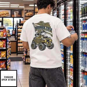 Georgia Tech Yellow Jackets NCAA Football Daniel Hill Snoopy Driving Offroad Vehicle T-Shirt