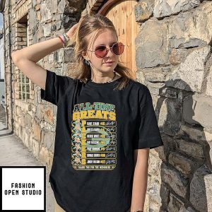 Green Bay Packers All-Time Greats Players Signatures Thank You For The Memories T-Shirt