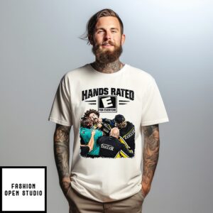 Hands Rated E For Everyone Ryan Blaney Vs Carson Hocevar Racing T-Shirt