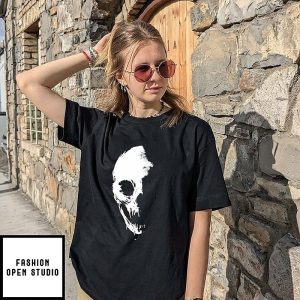Horrible Half Skull T-Shirt