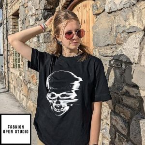 Horrible Skull Fading Effect T-Shirt
