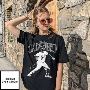 Junior Caminero Tampa Bay Rays 2026 Al Champions Signature Retro T-Shirt