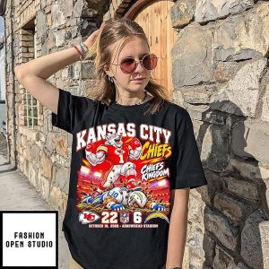 Kansas City Chiefs 22 6 Win Over Los Angeles Chargers Game Day 2026 Mascot T-Shirt