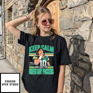 Keep Calm And Love The Green Bay Packers Jordan Love T-Shirt