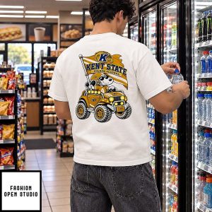 Kent State Golden Flashes NCAA Football Daniel Hill Snoopy Driving Offroad Vehicle T-Shirt