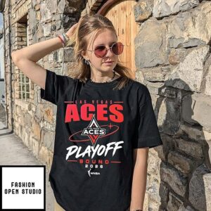 Las Vegas Aces 2026 WNBA Playoffs Bound Logo T-Shirt