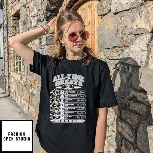 Las Vegas Raiders All-Time Greats Players Signatures Thank You For The Memories T-Shirt
