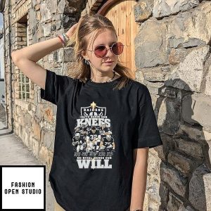 Las Vegas Raiders Faith Bends Our Knees No Rival Bends Our Will T-Shirt