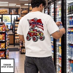 Liberty Flames NCAA Football Daniel Hill Snoopy Driving Offroad Vehicle T-Shirt