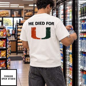 Mark Fletcher Jr He Died For U Hurricanes T-Shirt