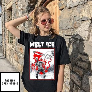 Melt Ice Police Ice Diablo Macabre Political Art T-Shirt