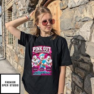 Miami Dolphin Pink Out Tackle Cancer Pink October 2026 T-Shirt