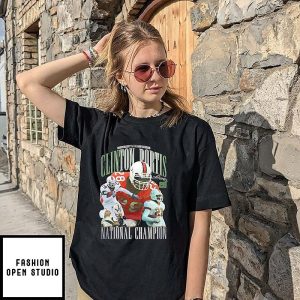 Miami Hurricanes Clinton Portis 2001 National Champion Rap Signature T-Shirt