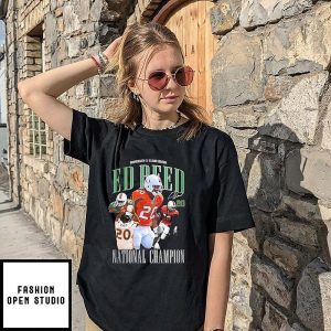 Miami Hurricanes Ed Reed 2001 National Champion Rap Signature T-Shirt