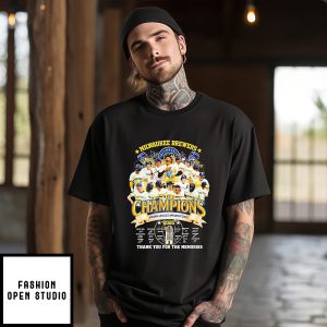 Milwaukee Brewers 2026 Mlb National League Championship Thank You Signatures T-Shirt