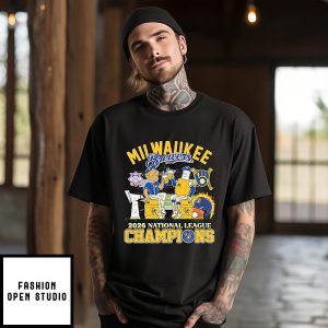 Milwaukee Brewers 2026 National League Champions Mascot Drink Beer T-Shirt
