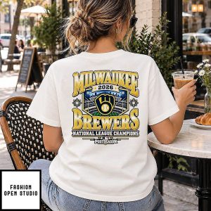 Milwaukee Brewers 2026 National League Champions Postseason T-Shirt