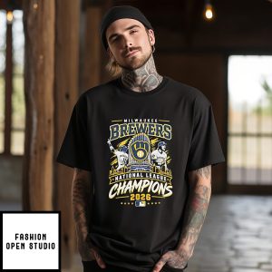 Milwaukee Brewers 2026 National League Champions Trophy T-Shirt