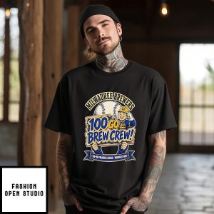 Milwaukee Brewers 2026 Nl Champions 100 Go Brew Crew 100 Win Franchise Record T-Shirt
