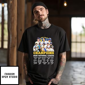 Milwaukee Brewers 2026 Nl Champions Players Signatures T-Shirt