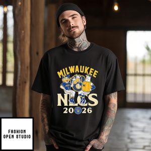 Milwaukee Brewers 2026 Nlcs Mascot Drink Beer T-Shirt