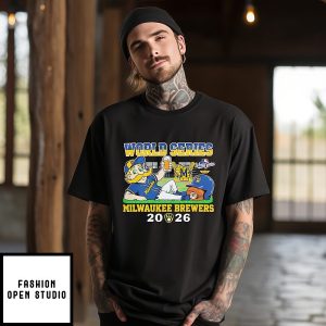 Milwaukee Brewers 2026 World Series Mascot Helmet T-Shirt