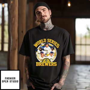 Milwaukee Brewers 2026 World Series Player Collage T-Shirt