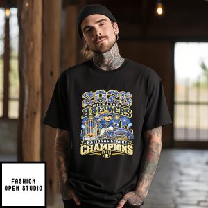 Milwaukee Brewers Baseball 2026 National League Champions Mascot T-Shirt