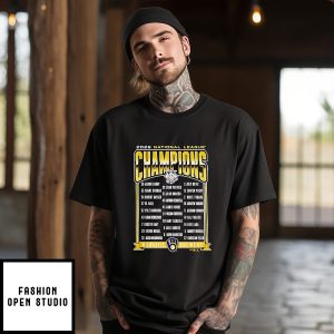 Milwaukee Brewers Mlb National League Champions 2026 Roster T-Shirt
