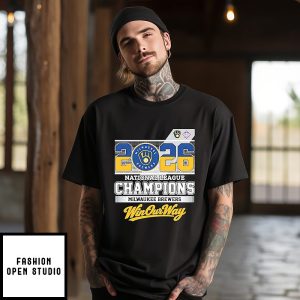 Milwaukee Brewers National League 2026 Champions Win Our Way Logo T-Shirt