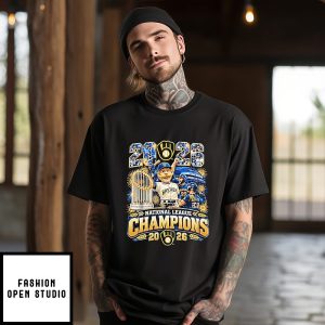 Milwaukee Brewers National League Champions 2026 Mascot T-Shirt