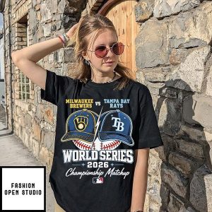 Milwaukee Brewers Vs Tampa Bay Rays World Series 2026 Championship Matchup T-Shirt