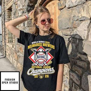 Milwaukee Brewers World Series 2026 National League Champions Eagle Crest T-Shirt