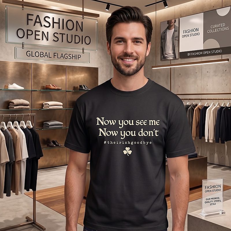 Now You See Me Now You Don't The Irish Goodbye T-Shirt Now You See Me Now You Don't The Irish Goodbye T-Shirt