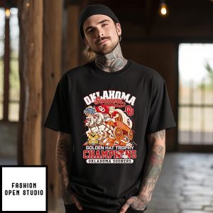 Oklahoma Sooners Vs Texas Longhorn Golden Hat Trophy Champions Mascot T-Shirt