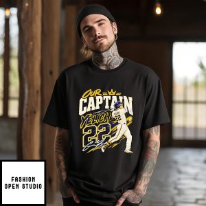 Our Captain Christian Yelich Milwaukee Brewers Nlcs 2026 Signature T-Shirt