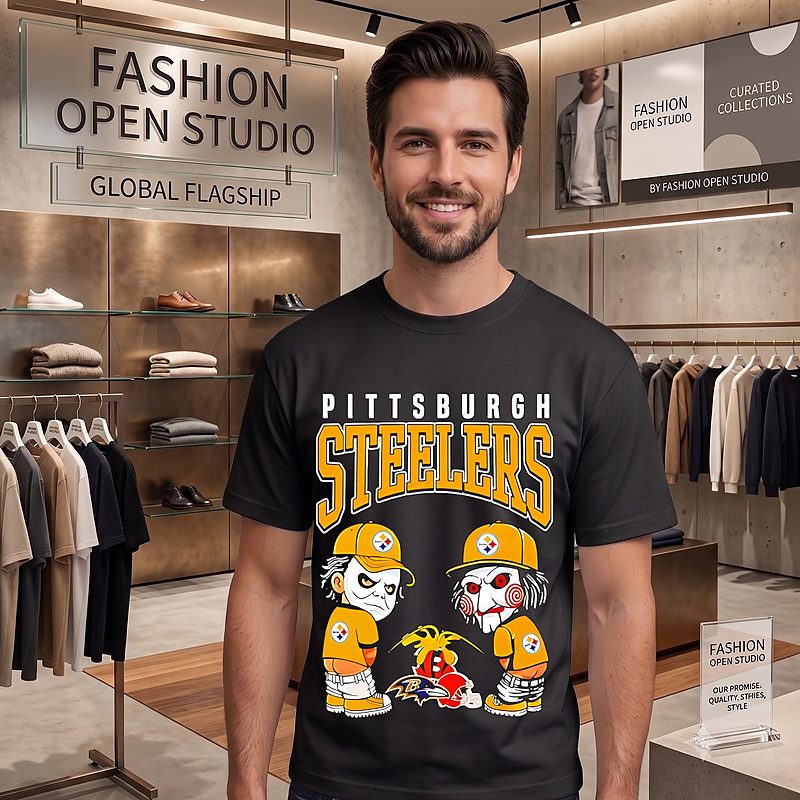 Pittsburgh Steelers Horror AFC North Rivals T-Shirt Pittsburgh Steelers Horror AFC North Rivals T-Shirt