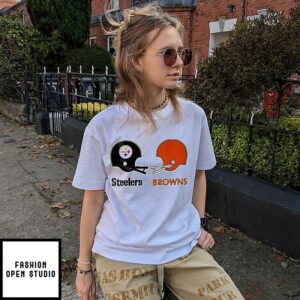 Steelers vs Browns Helmets Face-Off Rivalry Shirt