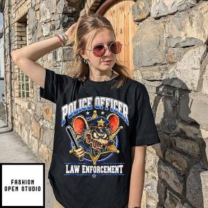 Rat Fink Police Officer Law Enforcement T-Shirt