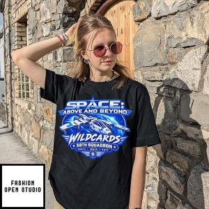 Space Above And Beyond Wildcards 58th Squadron Earth Space Duty T-Shirt