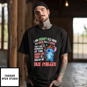 Stitch Grumpy Old Man My Scars Tell A Story But Failed T-Shirt